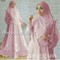 Shopping Yukz Baju Gamis Muslim Syari FITRI - PINK ( Dapat Jilbab ) /Dress Muslim / Fashion Muslim / Baju Muslimah / Gaun Muslim / Gamis Wanita / Hijab Muslim/ Gamis Murah