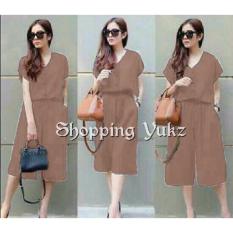 Shopping Yukz Jumpsuit Wanita ELSA - COKSU / Jumpsuit Celana / Baju Terusan Wanita / Jumpsuit Cantik / Playsuit Wanita / Jamsuit Wanita / Jumpsuit Cewek / Setelan Jumpsuit