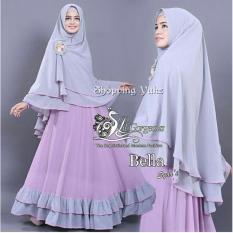 Shopping Yukz Baju Gamis Maxi Dress Muslim Wanita Syari 2in1 BELLA LAVENDER - ABU ( Dapat Jilbab ) / Dress Muslim / Gamis Wanita / Baju Muslim / Hijab Muslim / Fashion Muslim / Syar'i Muslim / Maxi Dress Lengan Panjang / Gamis Modern