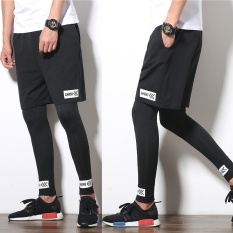Celana Pendek, Pria Olahraga, Basket, Foundation Celana, Lembab Celana, Palsu Dua Korea Musim Panas Menjalankan Fitness Kit-Intl