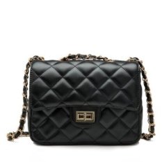 SHOW Women Tas Fashion Tas Di Eropa dan Bahu Tunggal Nya Bumpcolor Candy Bag Lady Tas Kecil Hitam- INTL