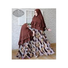 silentriver Gamis Syari Muslim Couple Ibu dan Anak Motif Batik Shasimi