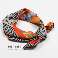 Sutra Kerchief Musim Gugur 100 Ambil Baru Gaya 2017 Hiasi Anda Menghidupkan Kembali Kebiasaan Lama Beberapa Apa Oranye Kecil Tudung sorban Syal Rambut Ambil-Internasional
