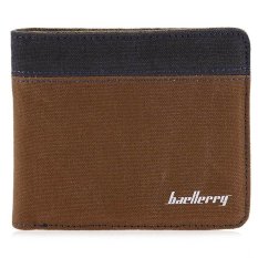 Sederhana Home Baellerry Dompet Bogesi Kanvas Kredit Kartu Bifoldpurse untuk Pria-Intl
