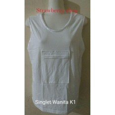 SINGLET KANTONG 1 SINGLET WANITA PERLENGKAPAN HAJI DAN UMROH