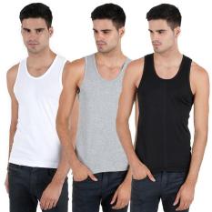 Singlet Kaos Dalam Pria Polos Katun Adem Ukuran Kecil - Jumbo - Qhnrbh