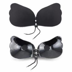 SISEKSI - Angel Strapless Wings Bra Push Up (Size A) - BLACK