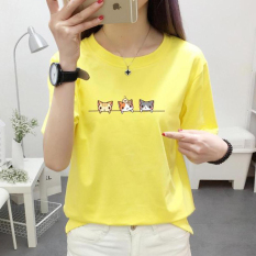 Kaos Korea Modis Gaya Remaja Baju Dalaman Siswa (Warna Kuning Emas)