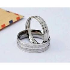 Size Jumbo Cincin Titanium Paris Silver Garis.Free Ukir Nama - 3Be6d6
