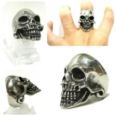 Skull Ring Titanium Cincin Tengkorak Grosir Cincin Smile Jhon - Jccdg3