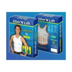 Slim N Lift Body Shaping For Man Slimming Shirt For Men- Slim Fit Baju Singlet / Korset Pelangsing Khusus Pria Best Seller (XXL)