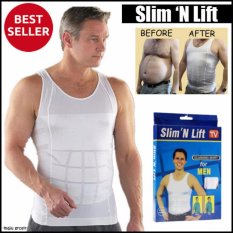 Slim N Lift Body Shaping for Men / Baju Singlet / Baju Pelangsing Pria / Baju Perut Buncit
