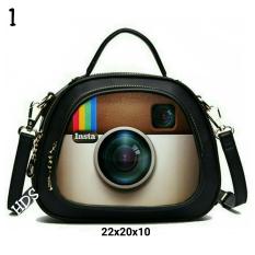 Sling Bag Korean Style Printing Instagram/ Tas Selempang Wanita Korean Style - Multicolor