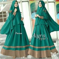 SM Grosir SM1003 Baju Muslim / Bahan Premium / Long Dress Gamis / Setelan Gamis / Gamis Syari / Baju Wanita / Gamis Cantik / Khimar Pita
