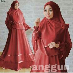 SM Grosir SM3010 Baju Muslim / Bahan Premium / Long Dress Gamis / Setelan Gamis / Gamis Syari / Baju Wanita / Gamis Cantik / Karet List Pita