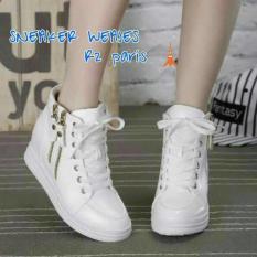 Sneakers Wedges Haika 2Z Putih Dan Hitam - D9becc