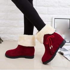 Salju Sepatu Bot Musim Dingin Ankle Boots Wanita Sepatu Heels Musim Dingin Boots Sepatu Fashion-Internasional