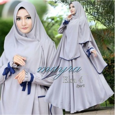 Snowshopkita Dress Muslimah Gamis Syari Elsa New 4 - Grey