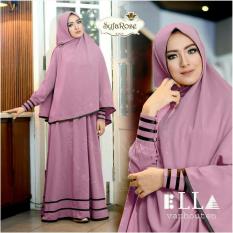Snowshopkita Gamis Syari 2in1 Syfarose - Ungu Muda / gamis polos / dress / gamis muslim / baju muslim / pasmina / syari / gaun / maxi / najwa / hijab / setelan muslim