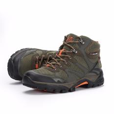 SNTA Sepatu Hiking/Gunung Semi Waterproof Sepatu Outdoor 478 Hijau Orange
