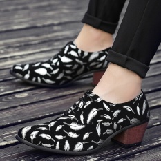 Melonjak Fashion Kulit Sepatu Boots Pria Lelaki Lelaki (Perak)-Intl