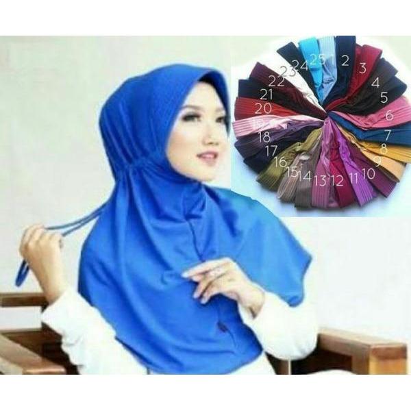 Socialite Jilbab Instan Serut Jokowi - Hijab Instan Jersey Polos - Kerudung Pet Serut Instan Socialite Jilbab Instan Serut Jokowi - Hijab Instan Jersey Polos - Kerudung Pet Serut Instan
