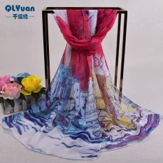 Lembut Chiffon Floral Pattern Silk Scarf Selendang Kasmir Jilbab Pashima Bandana Scarf Lembut untuk Wanita Chiffon Silk Scarf Selendang Kasmir Jilbab Pashima Bandana Baru Magpie Primlovely Chiffon Scarf Fashion Kecil Dekoratif Segar Scarf 160*50 Cm-Intl