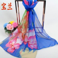 Sifon Lembut Silk Scarf Selendang Kasmir Jilbab Pashima Bandana Women Fashion Jambu Mete Sutra Chiffon Scarf Musim Panas Syal Jilbab Panjang Selendang Bahan Lembut 50*160 Cm-Intl