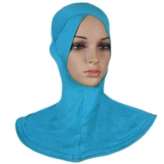 Soft Stretch Muslim Sport Inner Jilbab Caps Islam Underscarf Topi Crossover Pakai Kepala-Intl