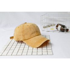Sogo Topi Baseball Karakter Bordir Topi Model Biasa Jalan Pria Dan Wanita (Papan lampu untuk melakukan tua-oranye)