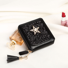 Sony Ericsson Dompet Dompet Uang Receh Korea Fashion Style Perempuan Musim Semi Baru (Misterius Hitam)