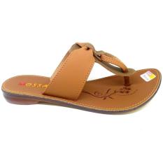 Sooko - Sandal Jepit Wanita Kulit Sintetis Premium Slip on Sandal Wanita Flat CAMAY04