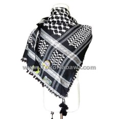 Sorban Almas Arafat Hitam / Surban Arab / Oleh Oleh Haji dan Umroh