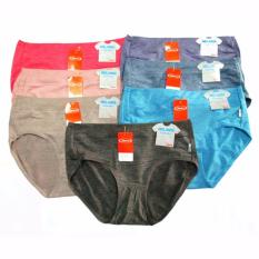 SOREX - 6 Pcs Celana Dalam Wanita art 15022 / SOREX Melange Collection