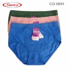 Sorex - 6 Pcs Celana Dalam Wanita Type 0839 Size M, L, EL, QL - Warna Random