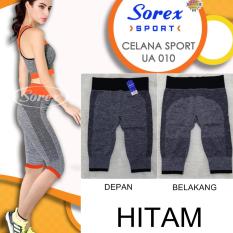 Sorex Celana Sport UA 010 Pants 3/4 Legging Olahraga Senam Yoga - Hitam