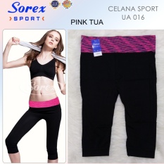 Sorex Celana Sport UA 016 Pants 3/4 Legging Olahraga Senam Yoga - Pink Tua