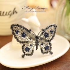 Korea Selatan Bulang Rambut Aksesoris Asli Korea Versi Butterfly Jepit Rambut PENJEPIT Atas Spring Klip KOREA Ruili A128- INTL