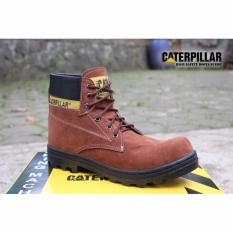 SP sepatu caterpillar safety boots COKLAT (Oren)
