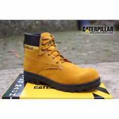 SP sepatu caterpillar safety boots Kuning / Tan