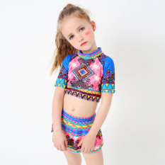 Mata Air Panas Baju Renang Imut Anak Perempuan Gadis Terpisah (Seperti gambar)