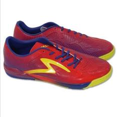 Specs Swervo Thunderbolt In Emperor Red Naval Blue Spot Yellow | Sepatu Futsal