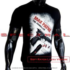Spectral - Kaos Distro T-Shirt Distro Fashion Soft Rayon Viscose Spandex Kaos Pria Kaos Fashion Baju Distro T - Shirt Gambar PISTOL MAX PAYNE Pain Killer Mesin Kartun Anime Superhero Kaos Pria Simple Keren Pakaian – Kaos Hitam