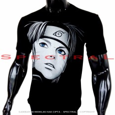 Spectral - Kaos Distro T-Shirt Distro Fashion Soft Rayon Viscose Spandex Kaos Pria Kaos Fashion Baju Distro T - Shirt Gambar BW HITAM PUTIH WAJAH NARUTO Sage Sennin Anime Superhero Jagoan Atasan Pria Simple Keren Pakaian – Kaos Hitam