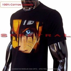 Spectral - Kaos Distro T-Shirt Distro Fashion 100% Soft Cotton Combed 30s Kaos Pria Kaos Fashion Baju Distro T - Shirt Gambar NARUTO VS KYUBI Anime Kartun Sennin Ekor 9 Superhero Sablon Atasan Pria Wanita Katun Simple Keren Cowo Cewe Pakaian - Kaos Hitam