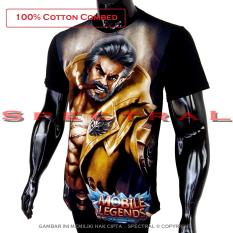 Spectral - Kaos Mobile Legend ROGER T-Shirt Distro Fashion 100% Cotton Combed 30s Pria Wanita Cewe Cowo Baju 3D Terbaru Kekinian Jaman Animasi Gambar Legends MobileLegend Polos Lengan Bagus Keren Bandung Murah Anime Kartun Superhero Atasan Pakaian