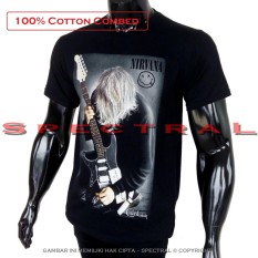 Spectral - Kaos Distro T-Shirt Fashion 100% Soft Cotton Combed 30s Pria Wanita Cewe Cowo Baju T – Shirt Model Baru Terbaru Kekinian Gitar Queen Nirvana Grunge Kurt Cobain John Lennon Beatle Beatles ACDC Rock Metal Band Music Musik Atasan Katun Pakaian