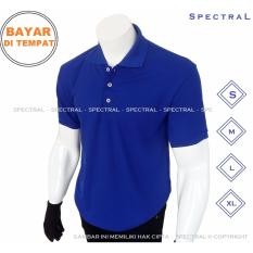 Spectral – Kaos Polo Shirt S M L XL Kaos Polos Basic Kaos Fashion Kaos Kerah Pakaian Berkerah Pria Wanita Cowo Cewe Bahan Lacos Simple Simpel Atasan Casual Kaos Distro Kaos Sport Premium Bagus Murah Lembut Kasual T-Shirt Baju Polos Polo Sport - BIRU BCA