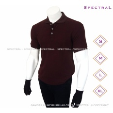 Spectral – Kaos Polo Shirt S M L XL Kaos Polos Basic Kaos Fashion Kaos Kerah Pakaian Berkerah Pria Wanita Cowo Cewe Bahan Lacos Simple Simpel Atasan Casual Kaos Distro Kaos Sport Premium Bagus Murah Lembut Kasual T-Shirt Baju Polos Polo Sport - COKELAT