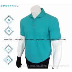 Spectral – Kaos Polo Shirt S M L XL Kaos Polos Basic Kaos Fashion Kaos Kerah Pakaian Berkerah Pria Wanita Cowo Cewe Bahan Lacos Simple Simpel Atasan Casual Kaos Distro Kaos Sport Premium Bagus Murah Lembut Kasual T-Shirt Baju Polos Polo Sport - AQUA TOSCA